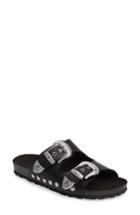 Women's Topshop Studded Slide Sandal .5us / 36eu - Black