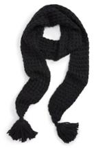 Women's Rebecca Minkoff Chunky Knit Skinny Scarf, Size - Black