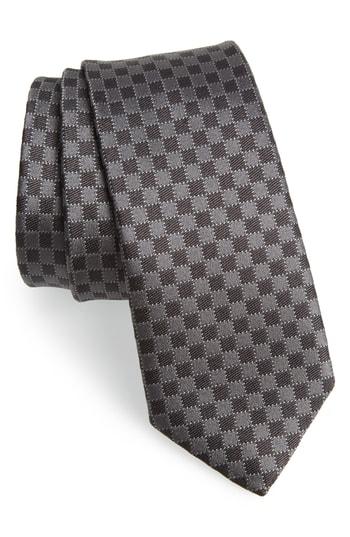 Men's Salvatore Ferragamo Arleq Print Silk Tie, Size - Black