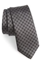 Men's Salvatore Ferragamo Arleq Print Silk Tie, Size - Black