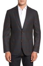 Men's Flynt Classic Fit Windowpane Wool Sport Coat L - Green