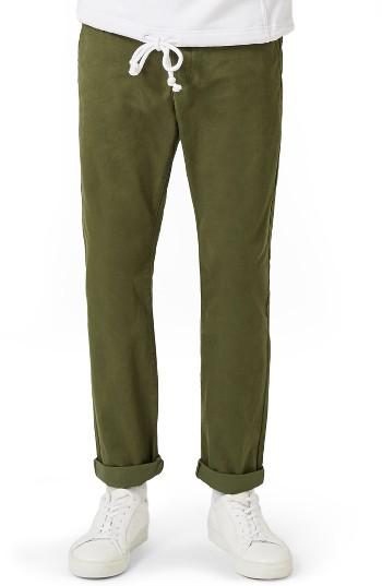 Men's Topman Standard Fit Chinos X 32 - Green