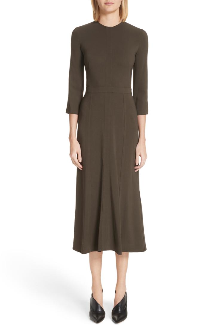 Women's Victoria Beckham Paneled Cady Midi Dress