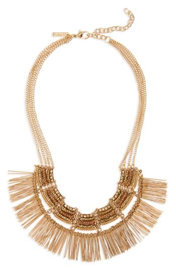 Women's Topshop Beaded Fringe Collar Necklace