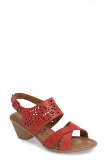 Women's Comfortiva Faith Wedge Sandal .5 N - Red