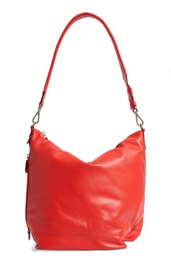 Paco Rabanne Faux Leather Convertible Hobo - Red