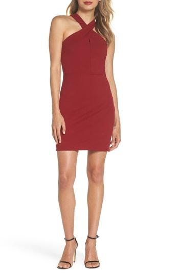 Women's Lulus Thrive Racerback Minidress - Burgundy