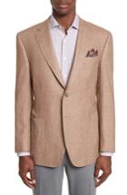 Men's Canali Classic Fit Silk & Cashmere Blazer Us / 54 Eu R - Beige