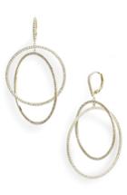 Women's Nordstrom Pave Intertwined Circle Hoop Earrings