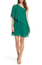 Women's Vince Camuto Chiffon One-shoulder Dress - Green