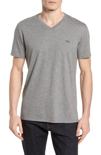 Men's Lacoste Pima Cotton T-shirt (l) - Grey