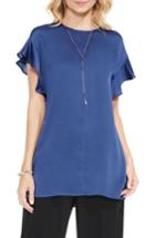 Women's Vince Camuto Ruffle Sleeve Blouse - Blue