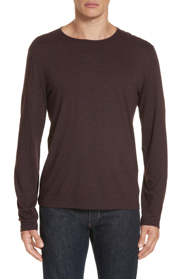 Men's John Varvatos Collection Long Sleeve T-shirt - Red