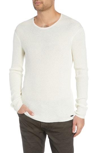Men's John Varvatos Star Usa Thermal Sweater - White