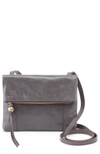 Hobo Sparrow Foldover Crossbody Bag - Grey
