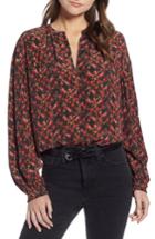 Women's Something Navy Easy Volume Top - Red