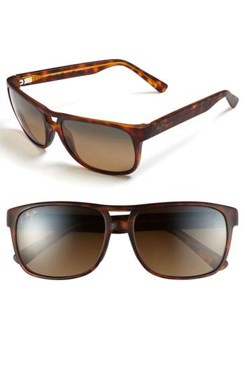 Men's Maui Jim 'waterways - Polarizedplus2' 58mm Sunglasses - Matte Tortoise