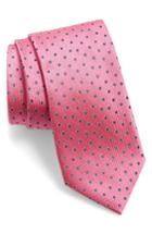 Men's Nordstrom Men's Shop Double Dot Silk Tie, Size - Pink