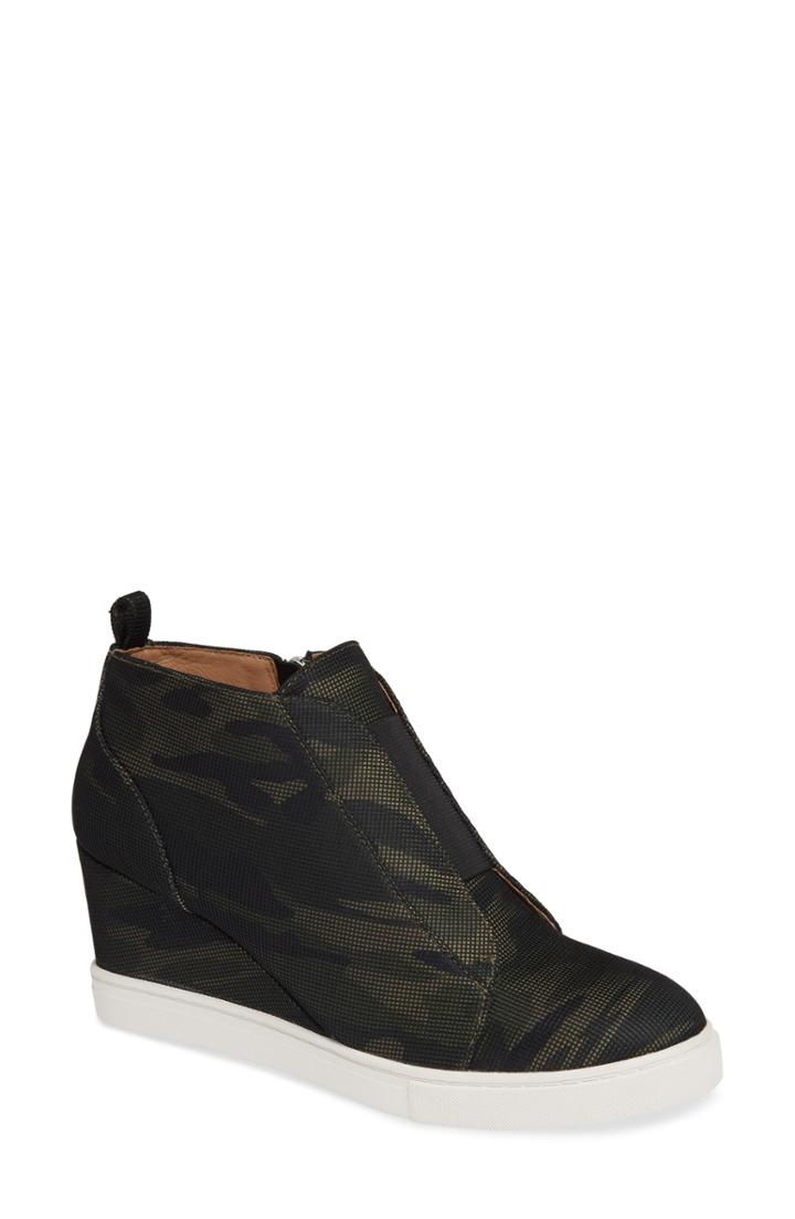 Women's Linea Paolo Felicia Wedge Bootie M - Green