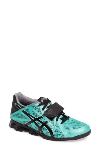 Women's Asics Lift Master Lite Training Shoe .5 B - Blue/green