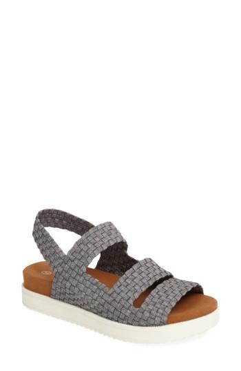 Women's Bernie Mev. 'crisp' Woven Platform Sandal Us / 40eu - Grey