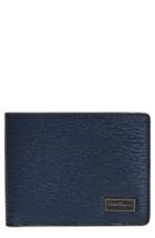 Men's Salvatore Ferragamo Revival Leather Wallet - Blue