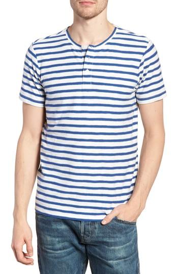 Men's Bonobos Stripe Henley T-shirt, Size - Blue