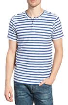 Men's Bonobos Stripe Henley T-shirt, Size - Blue