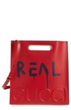 Men's Gucci Guccighost Leather Tote - Red