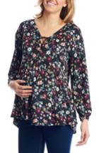 Women's Everly Grey Victoria Lace-up Maternity Top