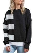 Women's Volcom Cold Stripe Sweater - Black