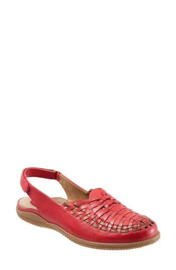 Women's Softwalk Harper Slingback Clog .5 M - Red