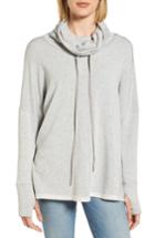 Women's Caslon Off-duty Funnel Neck Sweatshirt - Grey