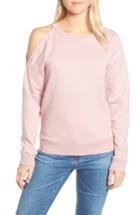 Women's Rebecca Minkoff Elton Cold Shoulder Sweatshirt, Size - Pink