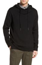 Men's Vince Regular Fit Merino Hooded Sweater - Black