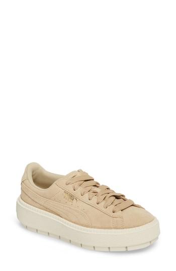 Women's Puma Platform Trace Sneaker M - Grey