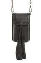 Rebecca Minkoff Isobel Phone Crossbody Bag With Genuine Rabbit Fur Guitar Strap -