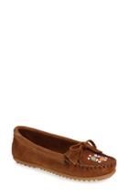 Women's Minnetonka 'me To We Artisans - Kilty' Beaded Moccasin M - Brown