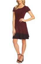 Women's Cece Plaid Sweater Dress - Red