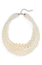 Women's Cara Imitation Pearl Multistrand Necklace