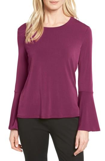 Women's Cece Bell Sleeve Knit Top - Purple