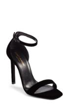 Women's Saint Laurent Amber Ankle Strap Sandal Us / 34eu - Black