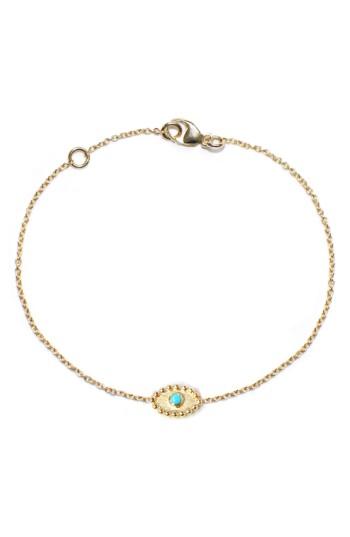 Women's Anzie Dew Drop Evil Eye Turquoise Bracelet