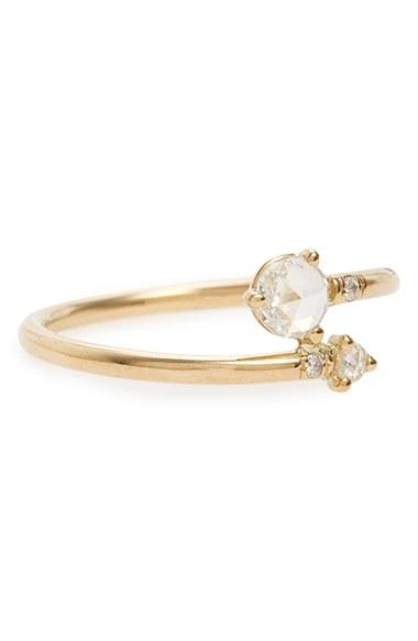 Women's Wwake Diamond Crossover Ring