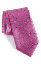 Men's Nordstrom Men's Shop Harry Neat Medallion Silk Tie, Size - Pink