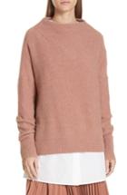 Women's Vince Funnel Neck Cashmere Sweater - Pink