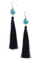 Women's Bp. Stone & Tassel Drop Earrings