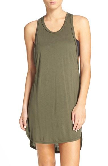 Women's Leith Racerback Cover-up Tank Dress - Green