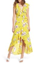 Women's Leith Ruffle Wrap Maxi Dress - Yellow