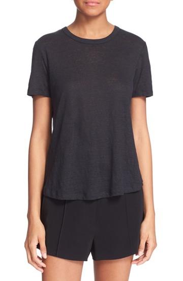 Women's A.l.c. 'tesi' Surplice Back Linen Tee - Blue